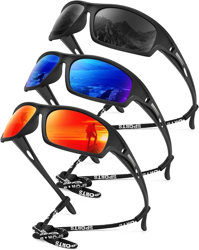 KALIYADI 4 Pack Polarized Sunglasses-Men Sports Sun-glasses: Mens Sung – KALIYADIGlasses