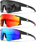 KALIYADI Sports Sunglasses-for-Men Polarized Running-Sunglasses: Sport Mens Sunglasses with UV Protection for Cycling Fishing KAS93-10-11-12